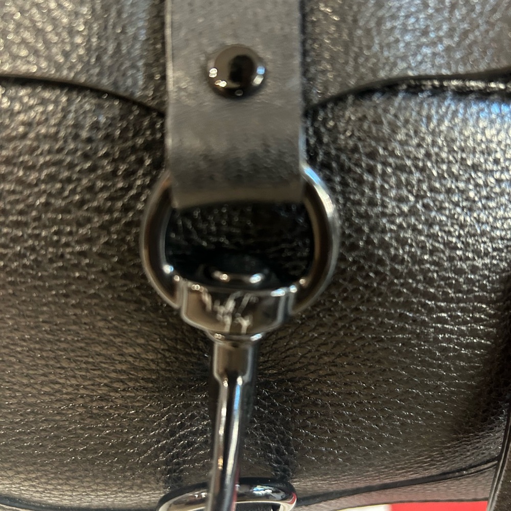 Black Leather Crossbody Bag - Picture 2 of 2